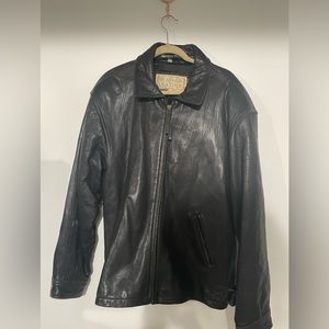 Braefair Leather Black Genuine Leather Jacket